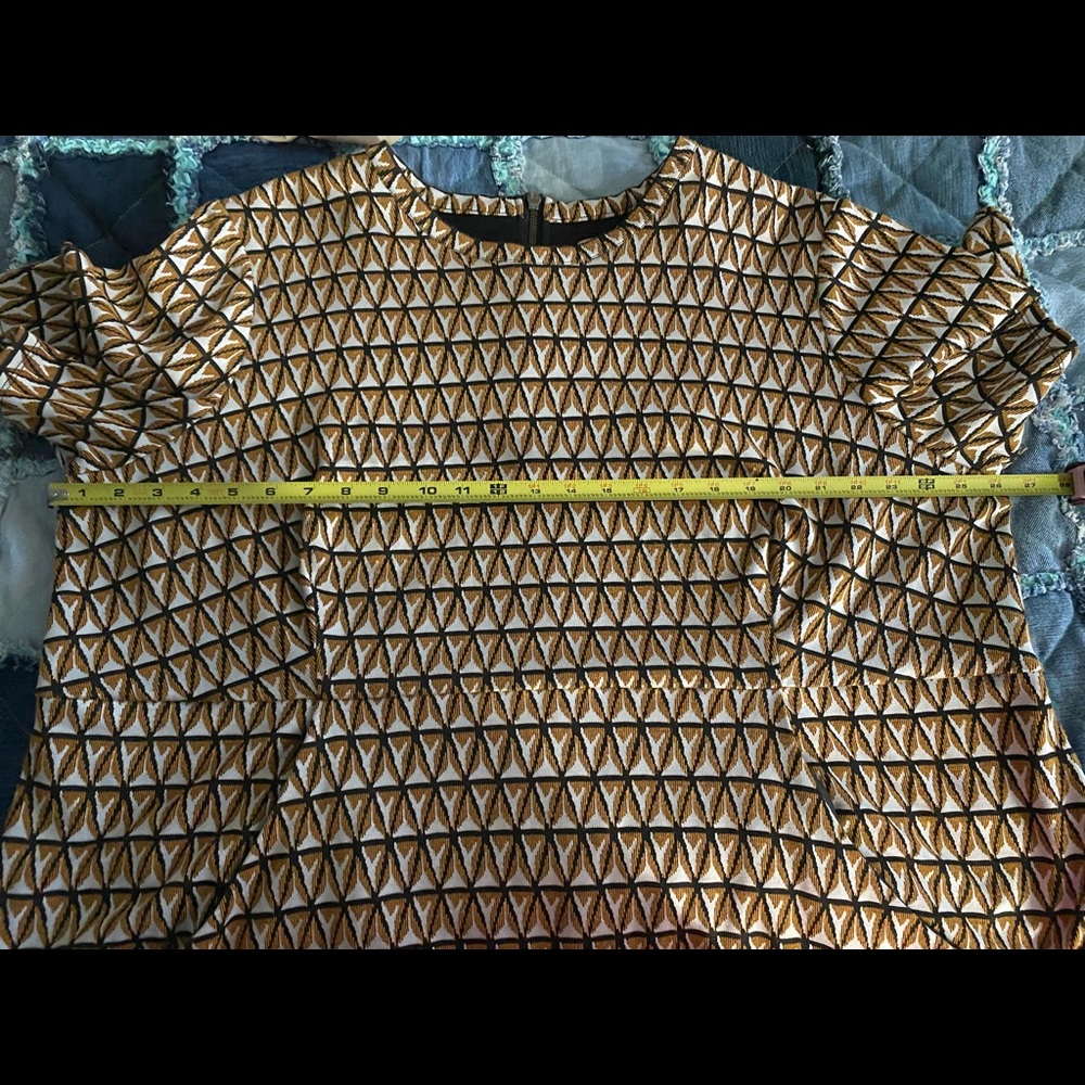 Size 4x Hutch Chevron Print vintage style dress with side pockets - Picture 11 of 11